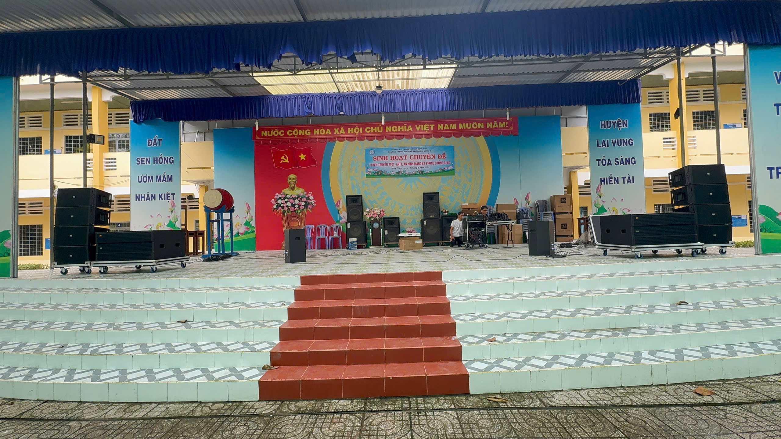 Dự án loa ngoài trời trường THPT Lai Vung 1